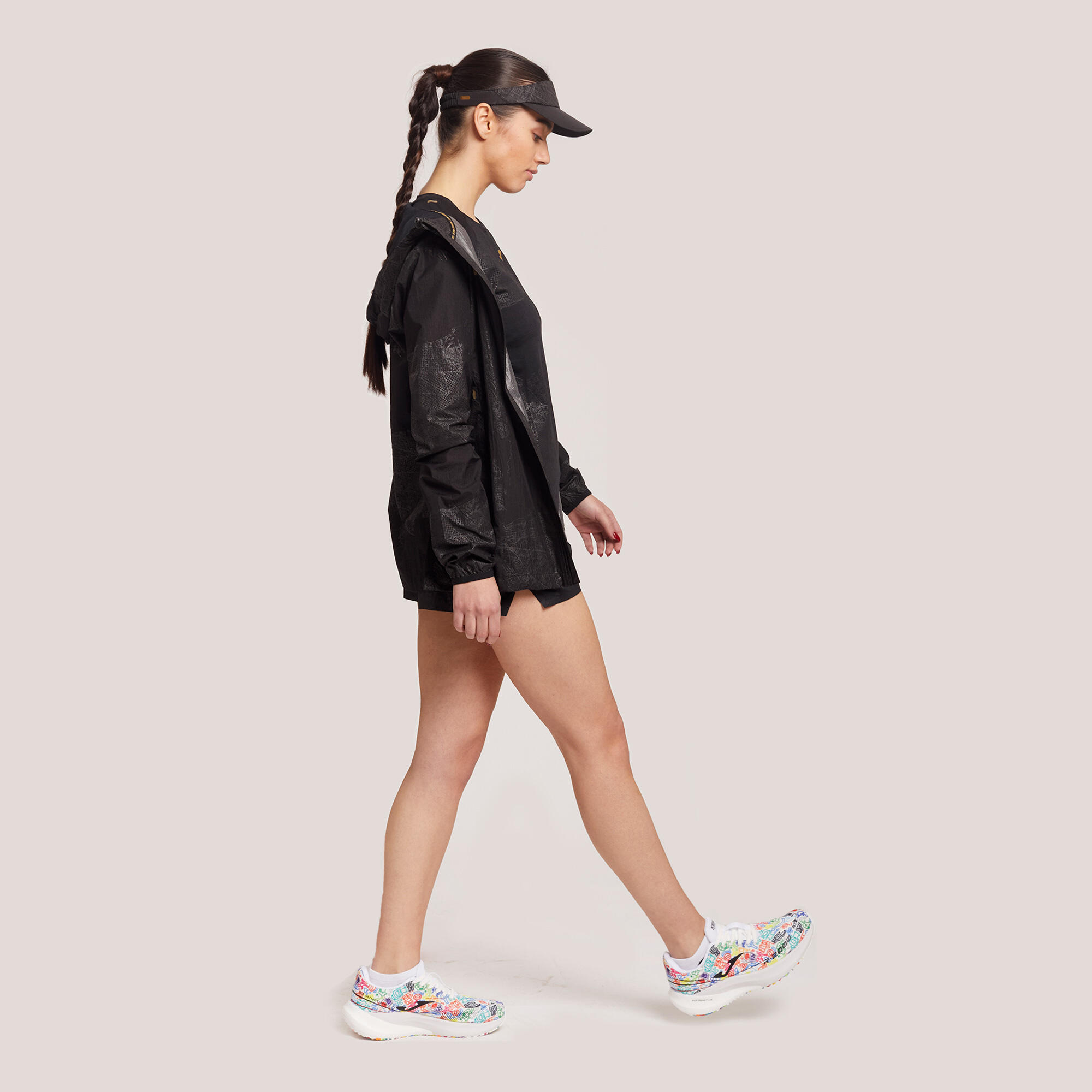 Chubasquero Running Mujer Joma R-Night Negro 5/5