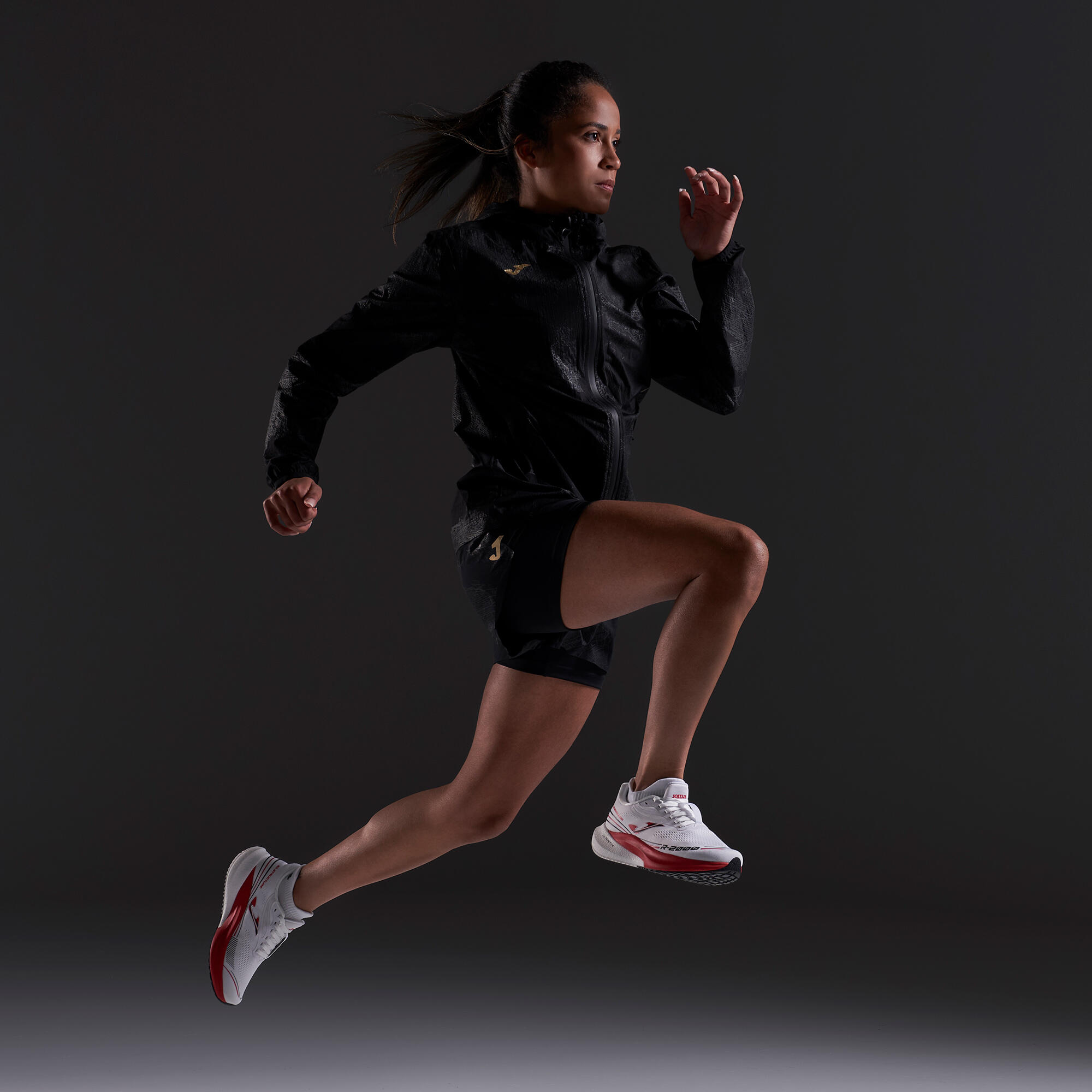 Chubasquero Running Mujer Joma R-Night Negro 3/5