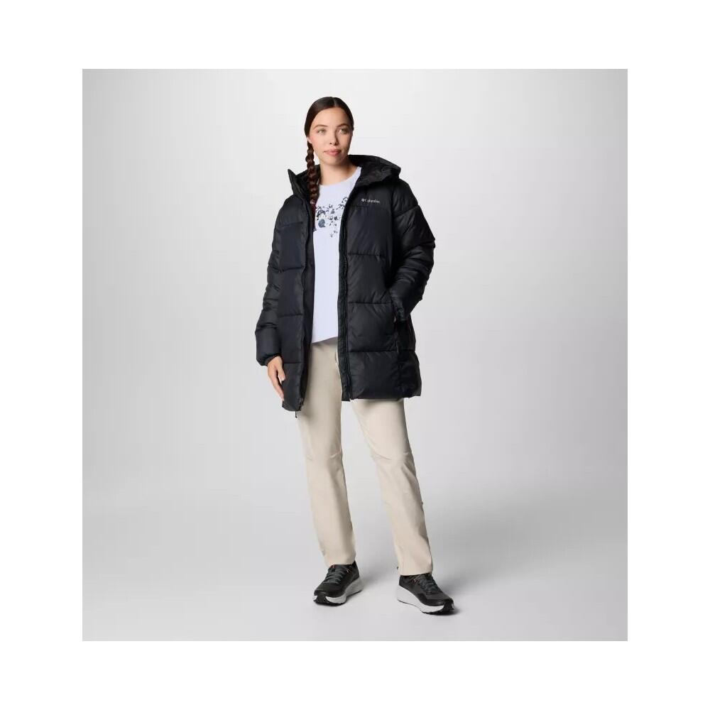 Jaqueta feminina Columbia Puffect II com capuz médio 5/7