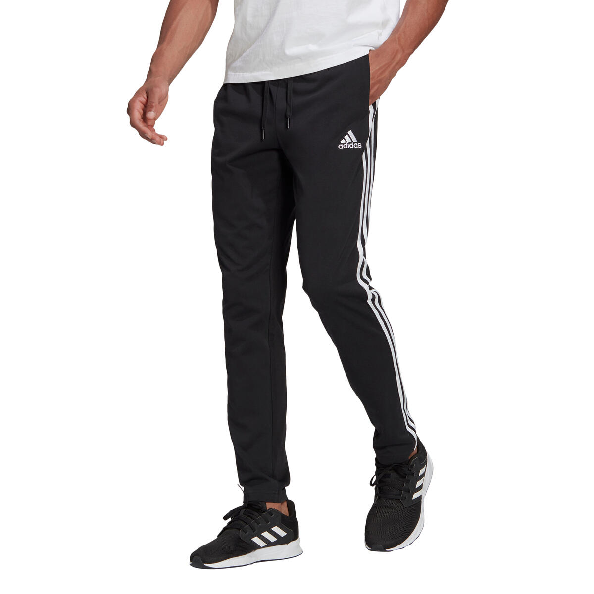 Pantalón Essentials Single Jersey Tapered Open Hem 3 bandas 3/5