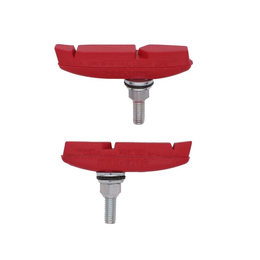 KOOL-STOP Eagle 2 Threaded Bicycle Brake Pads Red