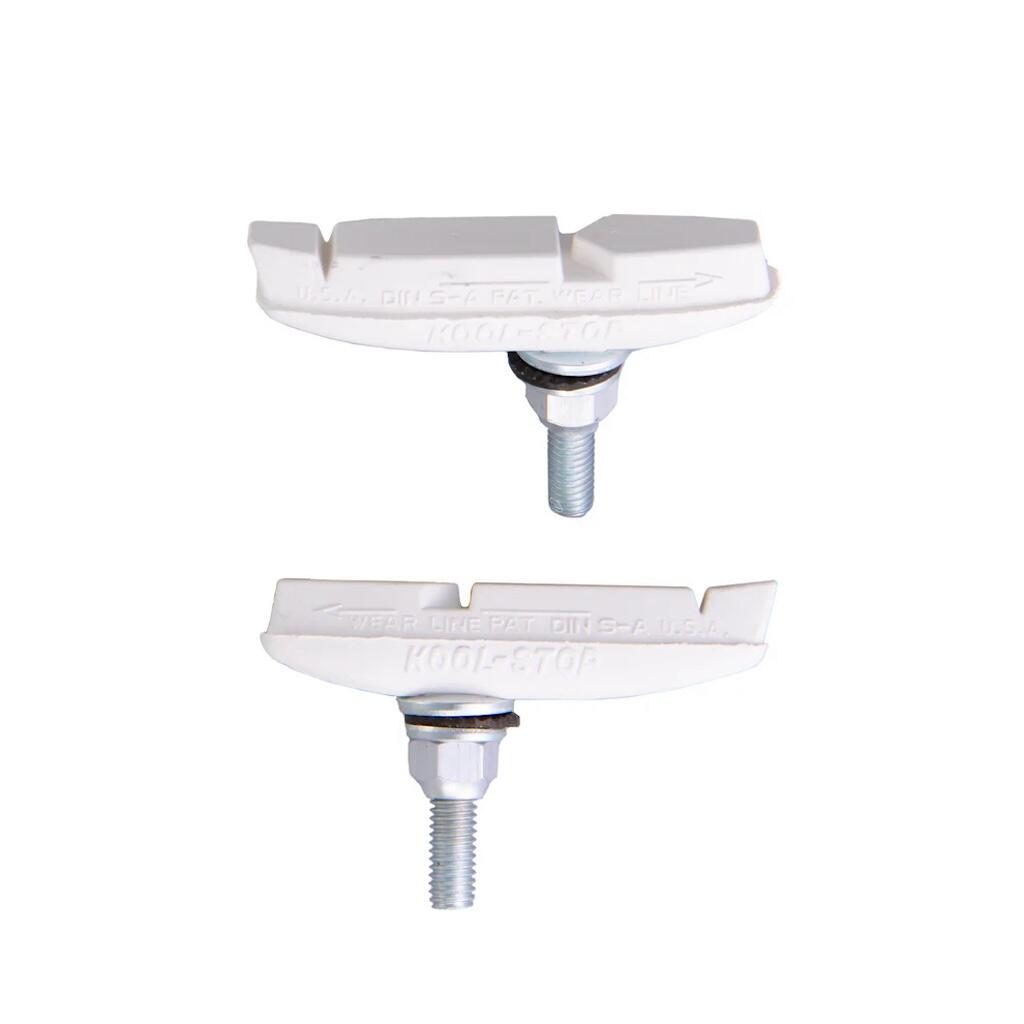 KOOL-STOP Eagle 2 Threaded Bicycle Brake Pads White