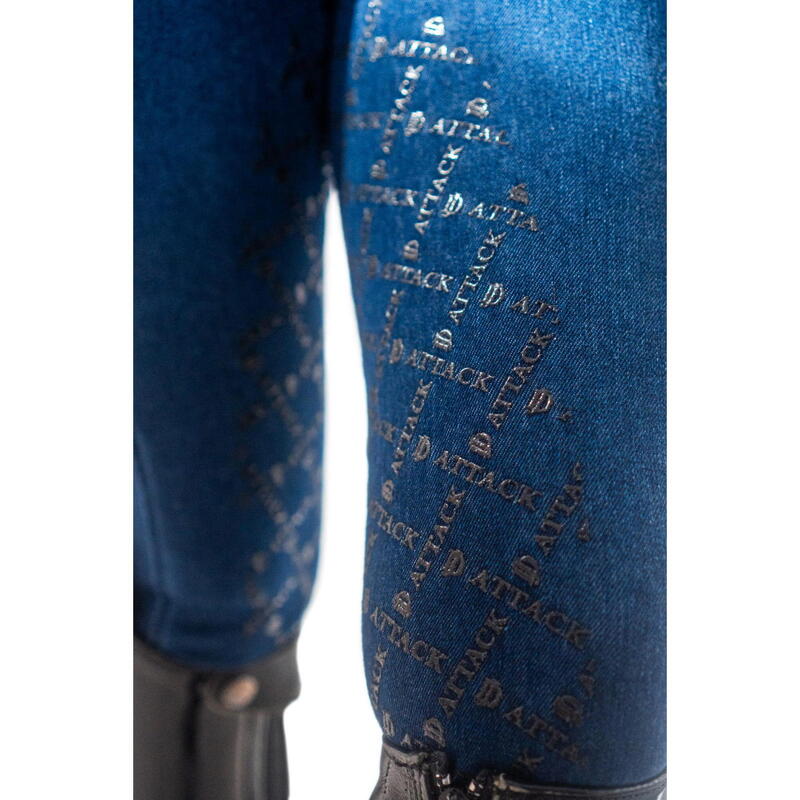 Legginsy jeździeckie damskie JD ATTACK Denim Flex