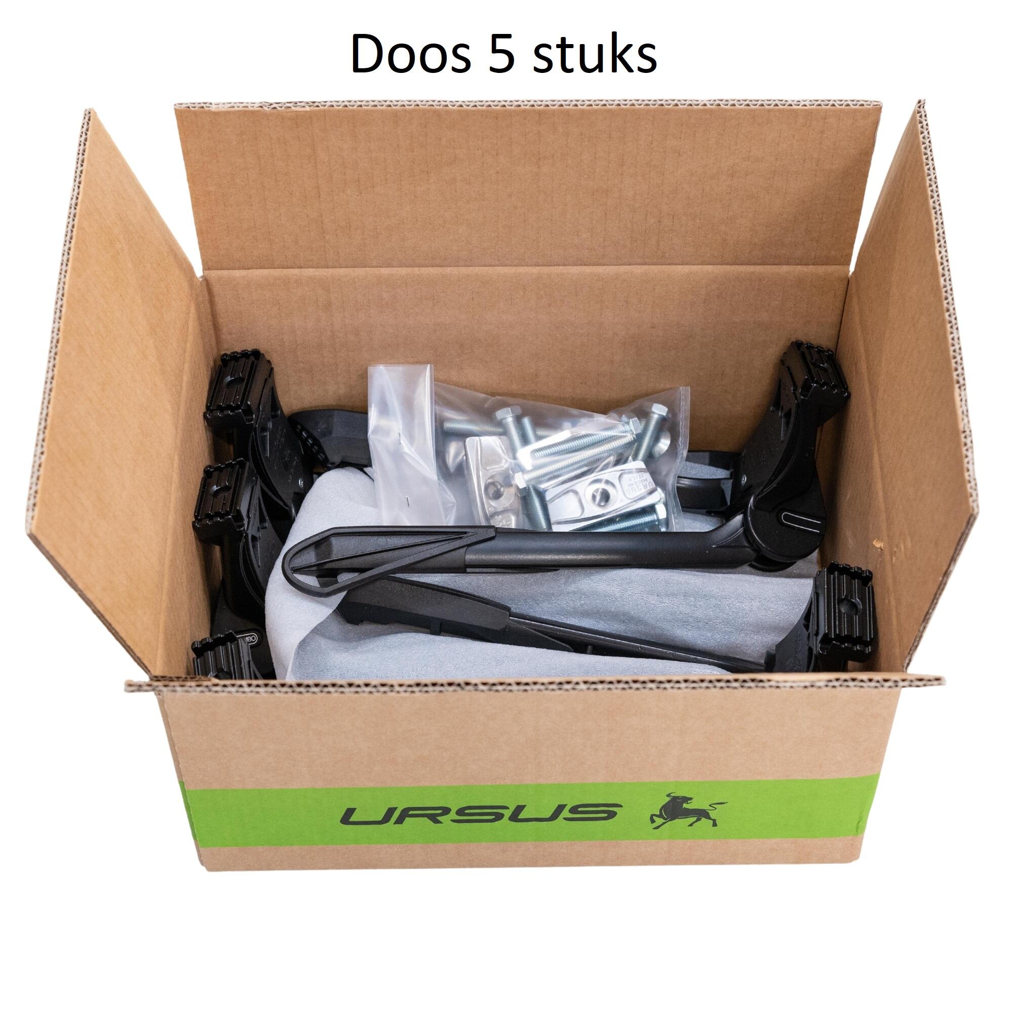 URSUS Ursus Mittlerer Standard Doppelt 26 Zoll Aluminium Schwarz (5 Stück)