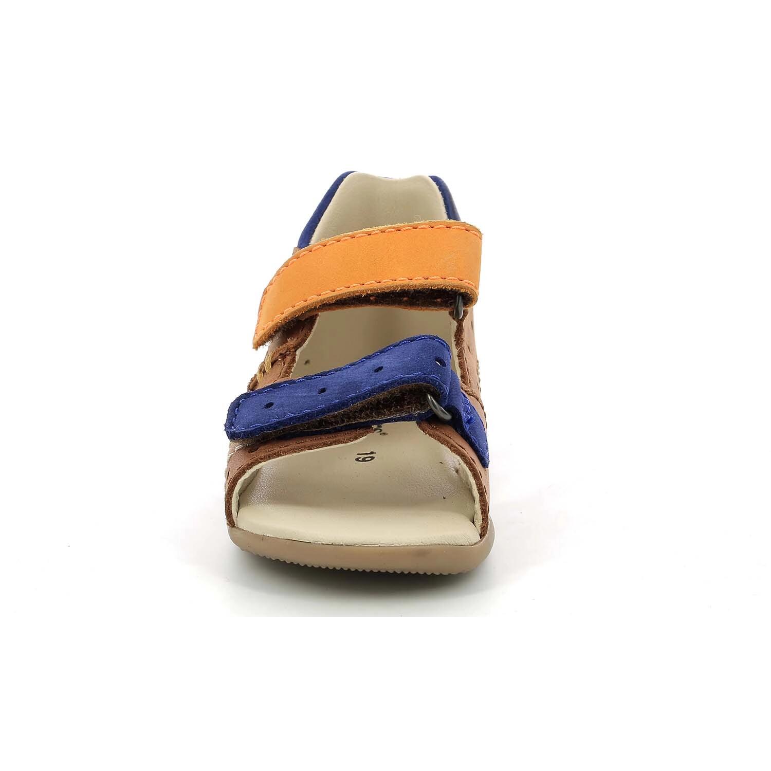 Sandały dziecięce Kickers BOPING-2 CAMEL ORANGE BLEU 2/5