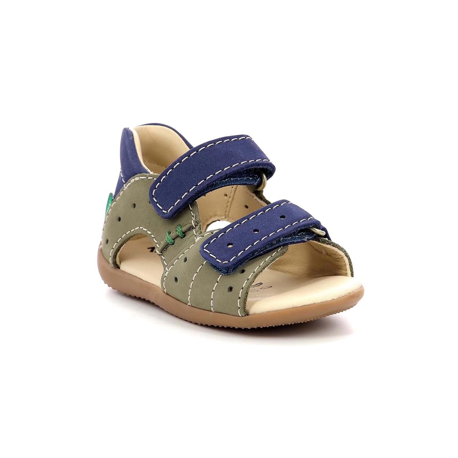 Sandały dziecięce Kickers BOPING-2 KAKI BLEU dziecięce 3/5