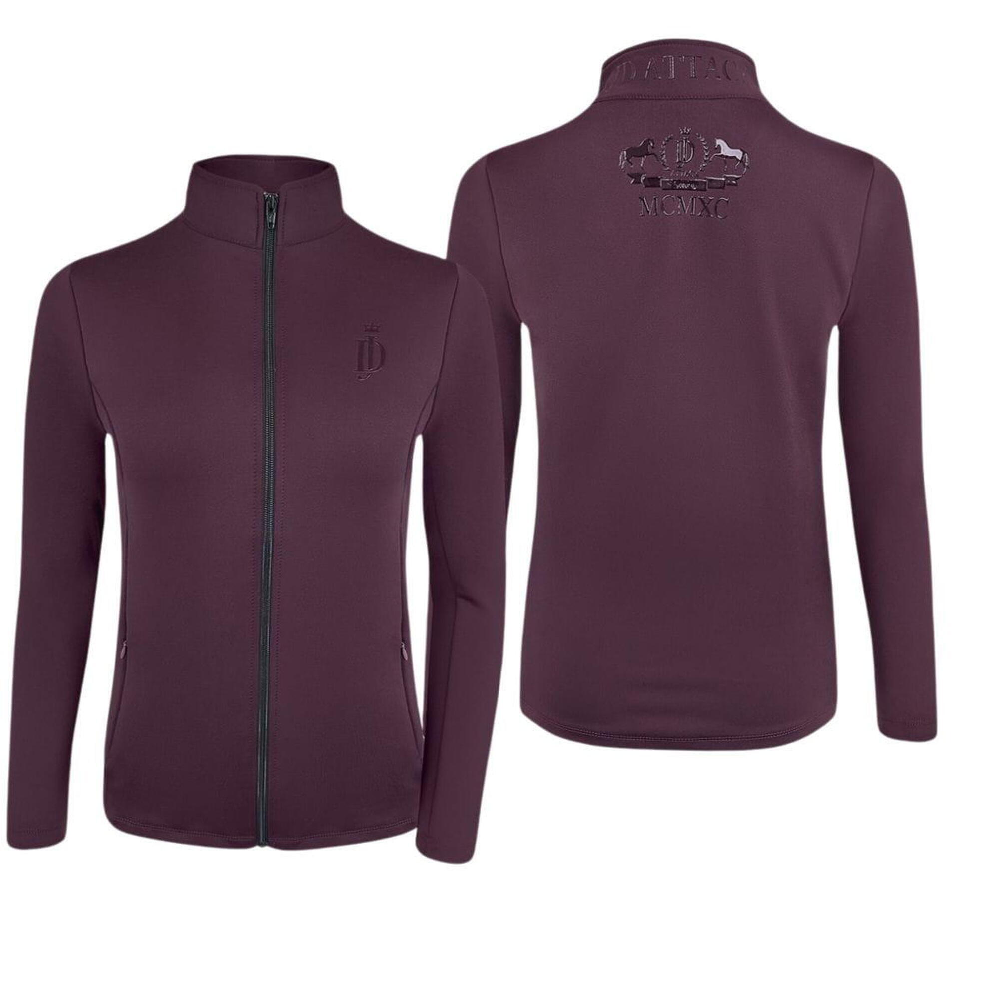 Bluza techniczna do jazdy konnej JD ATTACK Cecile z zamkiem