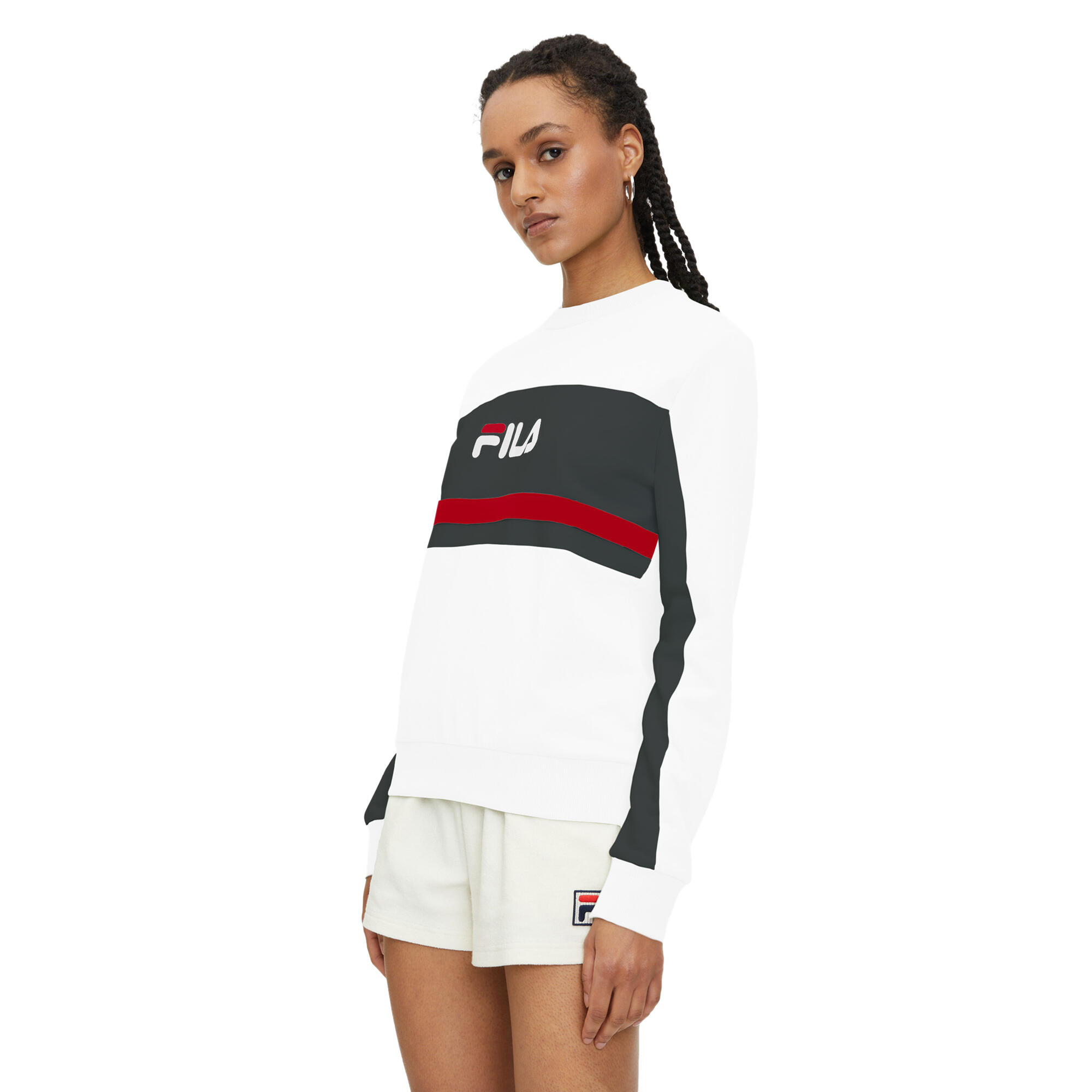 Fila - Sweat Femme Fila Lishui - Sweat-shirt - Blanc - 36 Xs - Decathlon