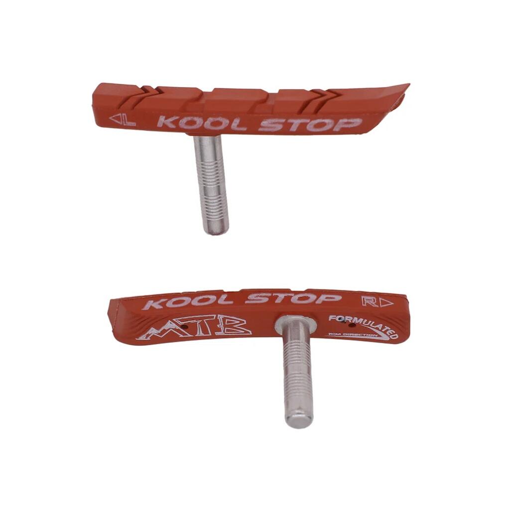 KOOL-STOP MTB Cantilever Bicycle Brake Pad Inserts Salmon
