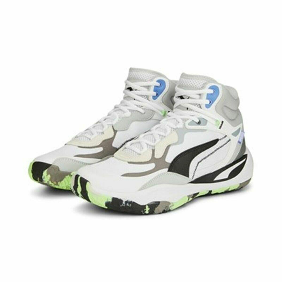 Zapatillas de Baloncesto para Adultos Puma Playmaker Pro Mid Blanco 4/5
