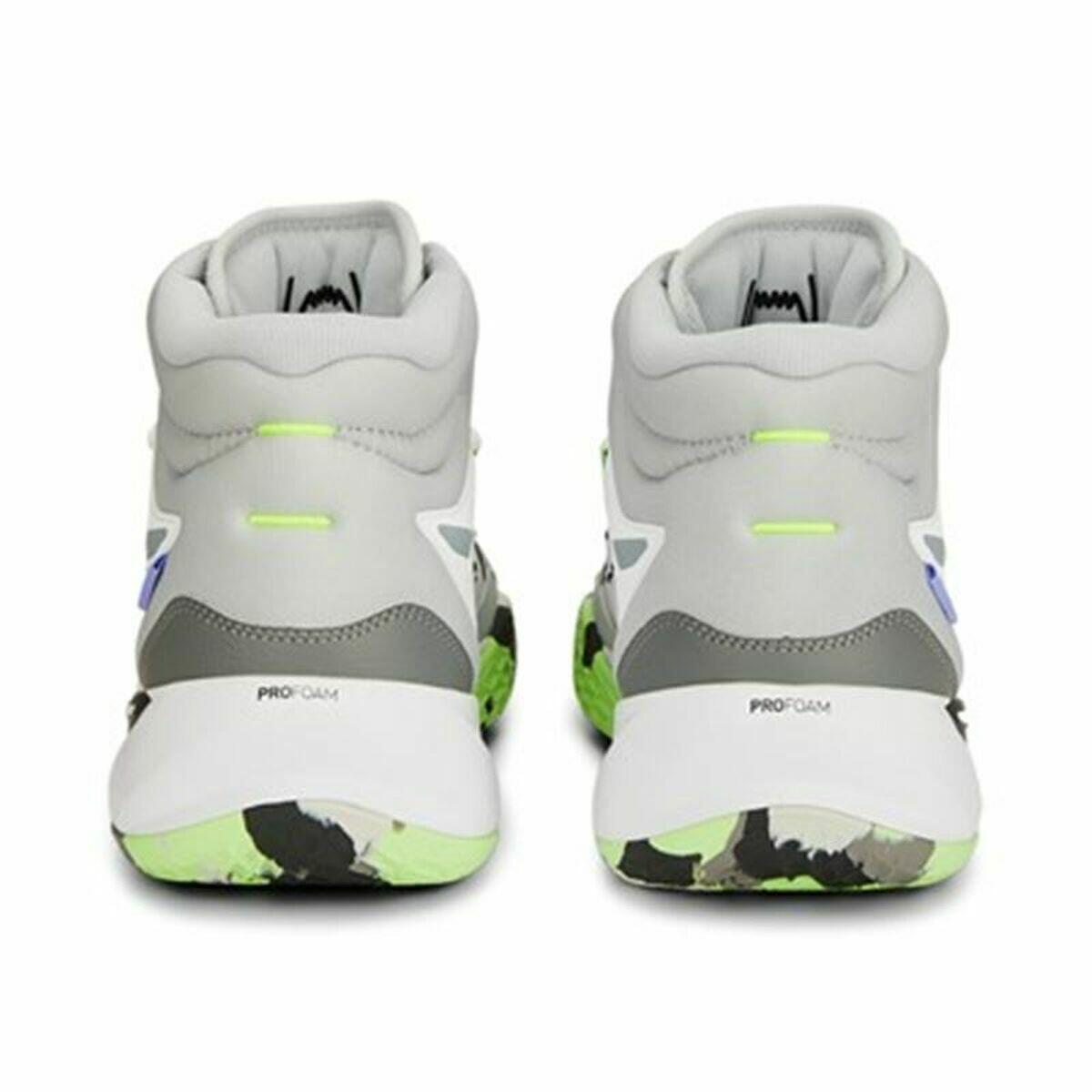 Zapatillas de Baloncesto para Adultos Puma Playmaker Pro Mid Blanco 5/5
