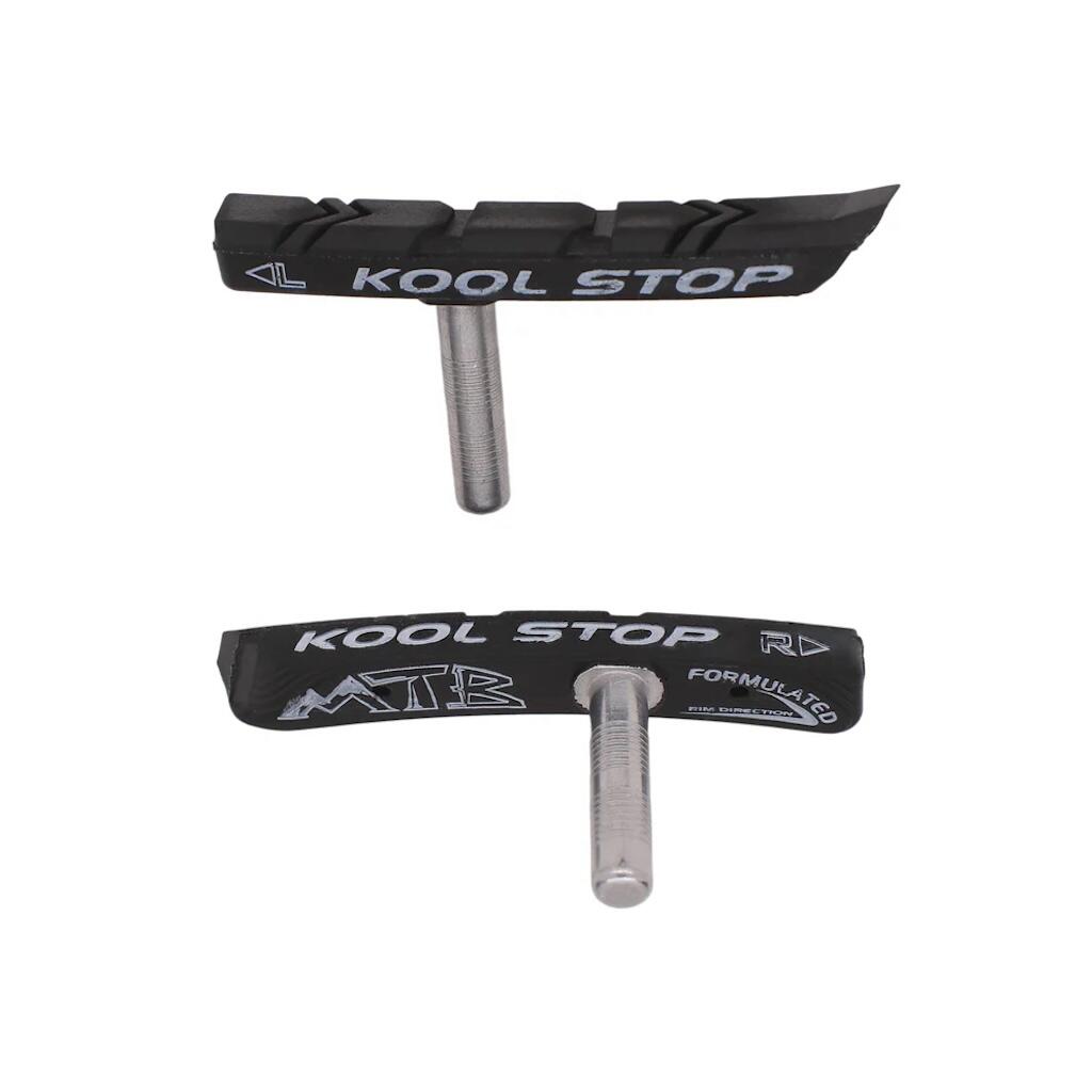 MTB Cantilever Bicycle Brake Pad Inserts Black KOOL STOP Decathlon