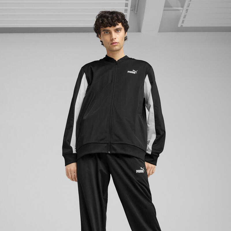 Survêtement style baseball en poly Homme PUMA Black