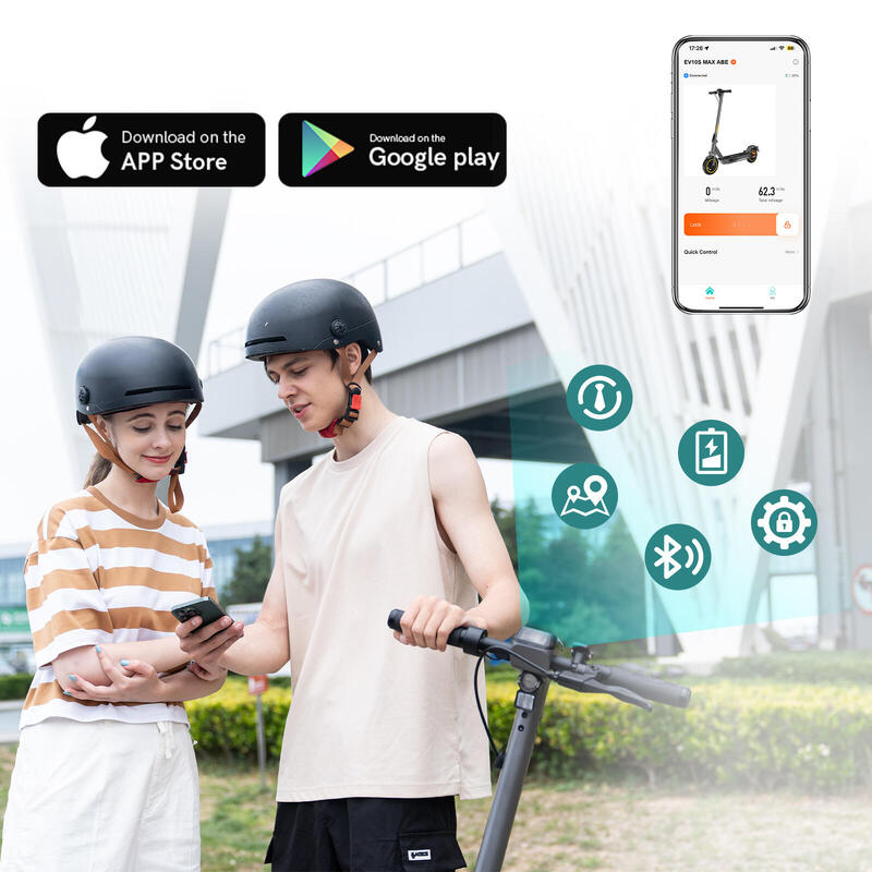 Trotinetă Electrică Pliabilă EV10S MAX ABE–Motor 500W, APP, 70-150km,27Ah