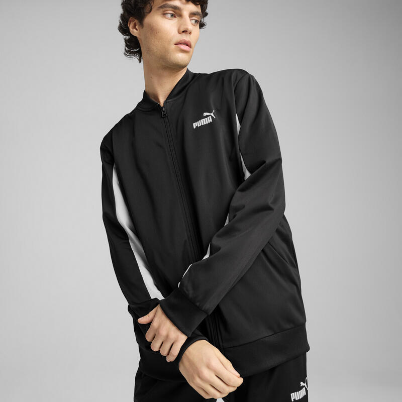 Survêtement style baseball en poly Homme PUMA Black