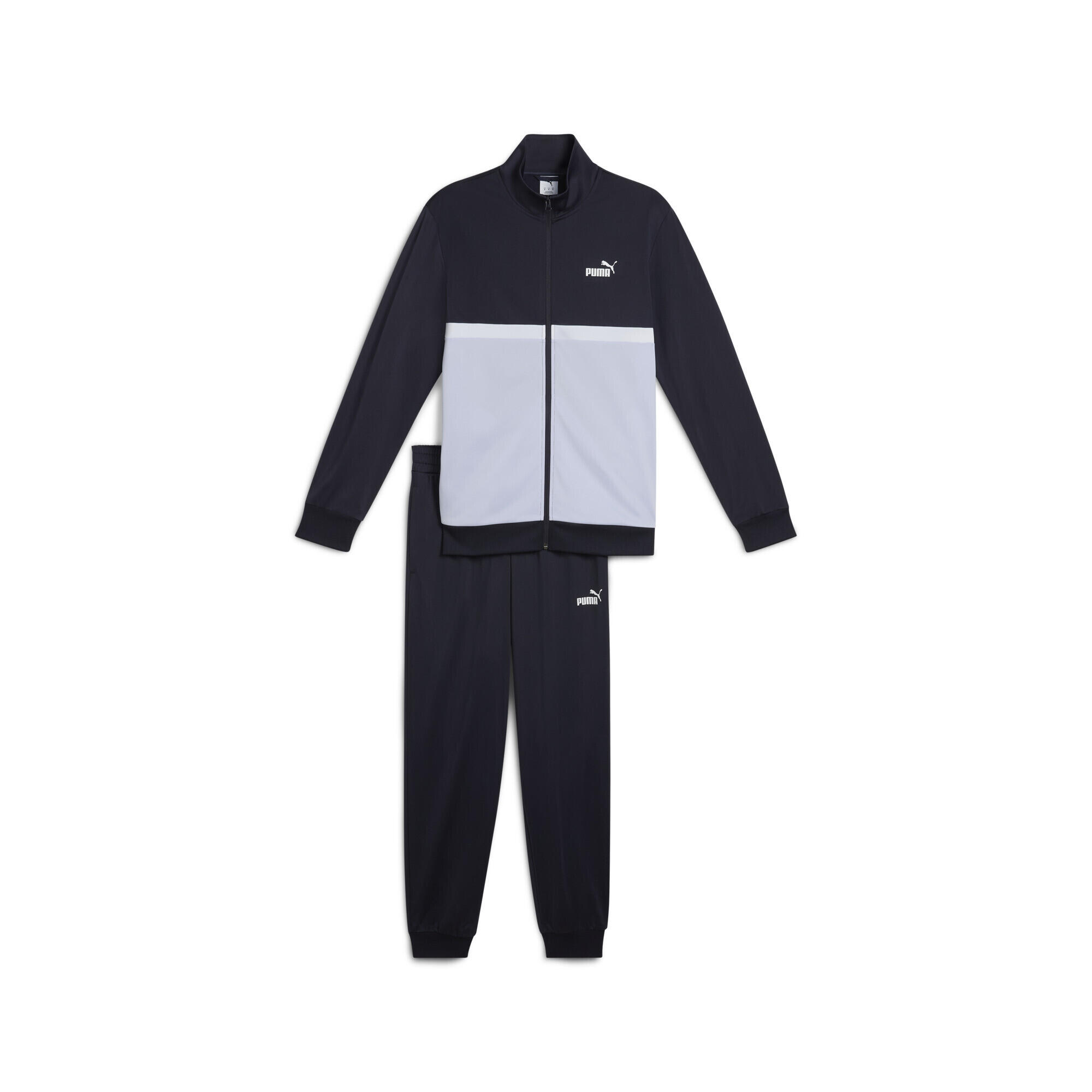 Poly Colourblock trainingspak voor heren PUMA New Navy Blue 5/7