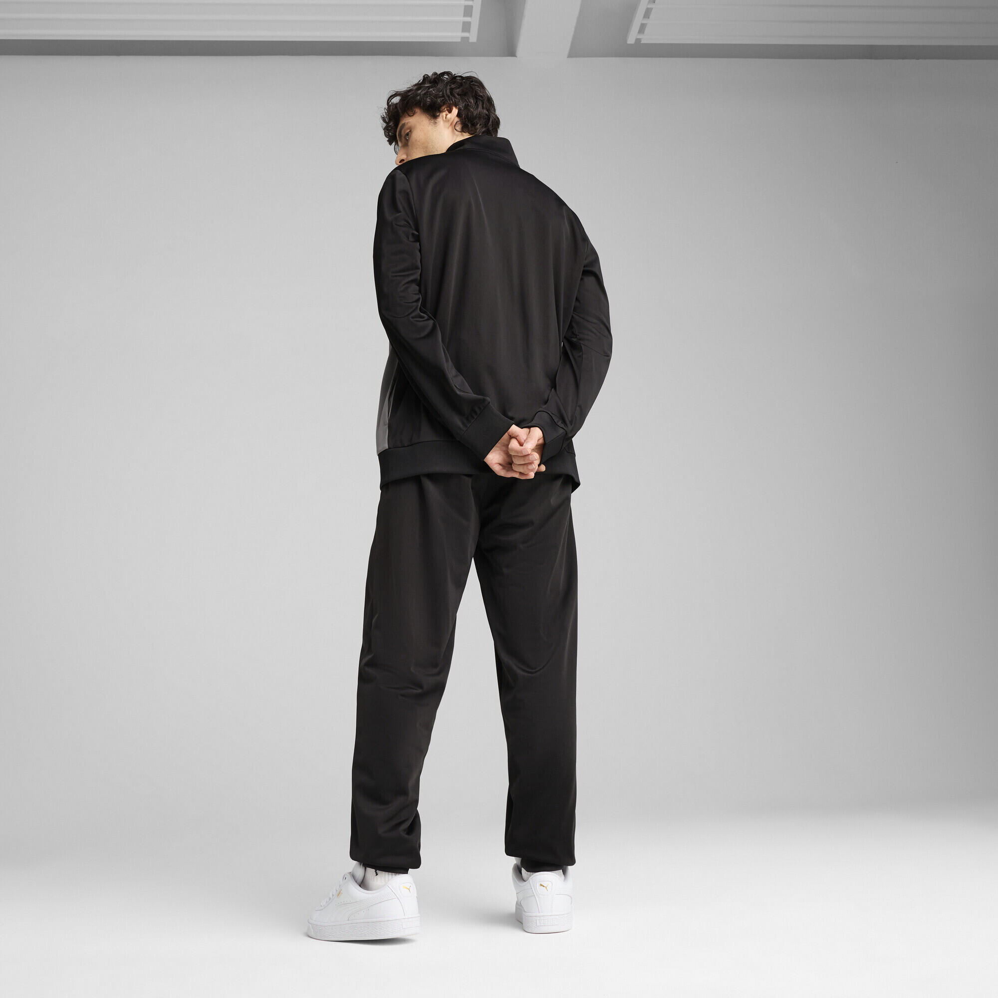 Fato-de-treino Homem corrida Poly Colourblock PUMA Black 5/7