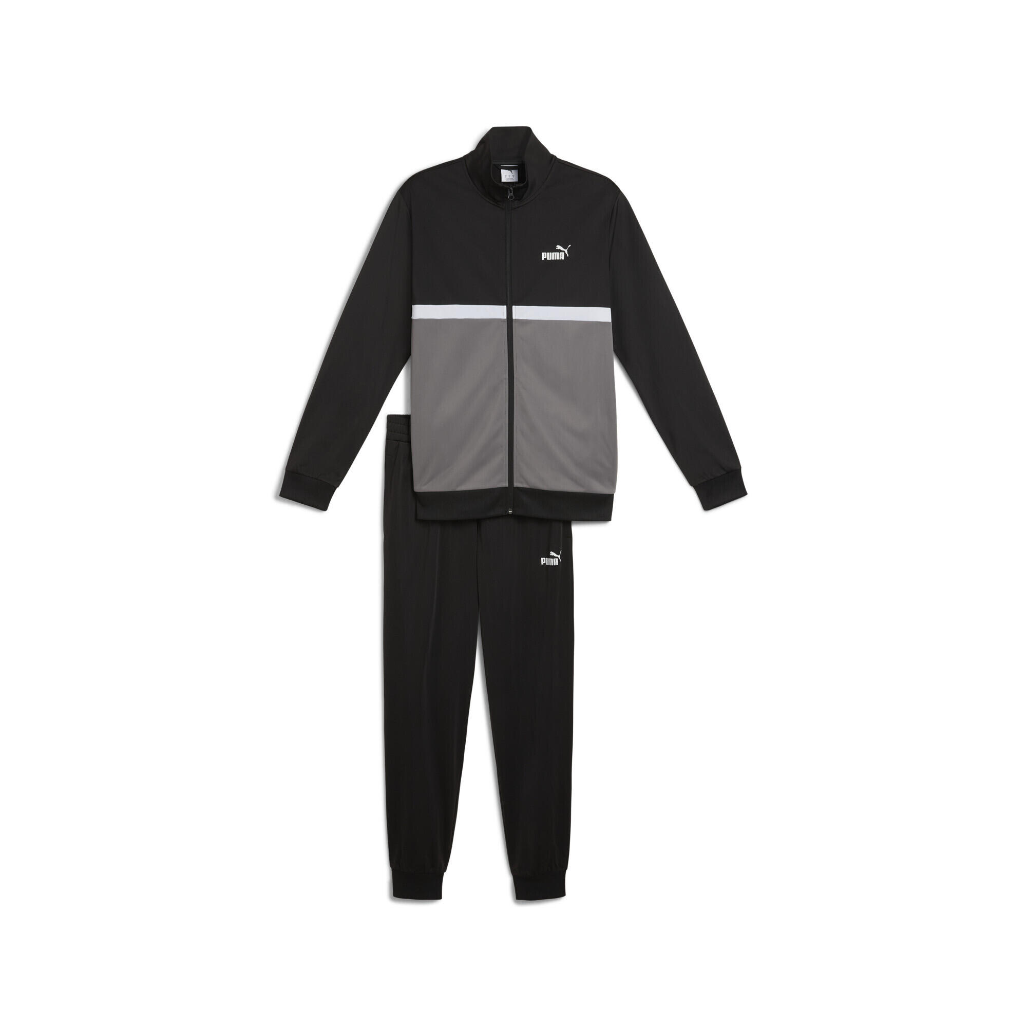 Puma - Veste De Survêtement En Polyester Colourblock Homme Puma Black - Survêtement - Marron|noir|vert - 52 2xl - Decathlon