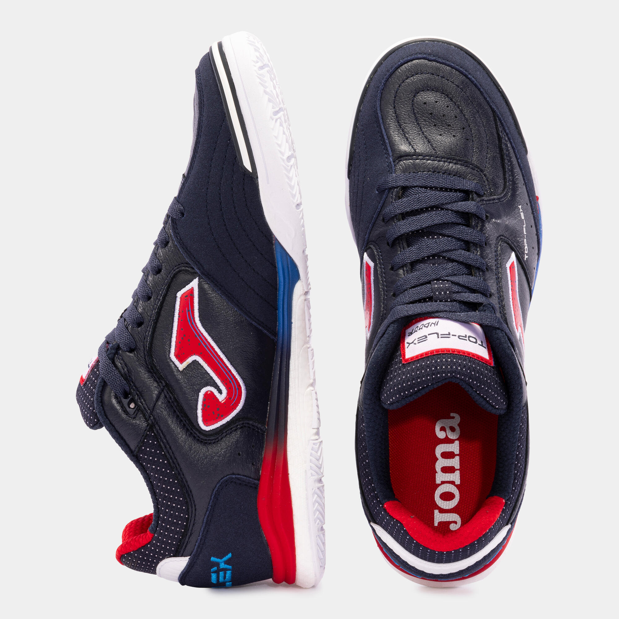 Sapatilhas Futsal Adulto Joma Top Flex Rebound 24 IN Azul Marinho 4/5