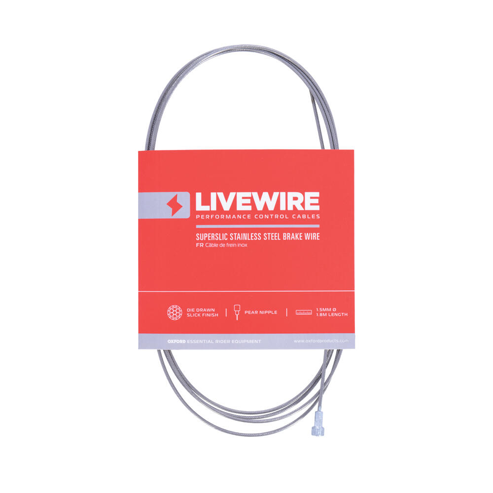 OXFORD Livewire Superslic Stainless Brake Wire 1.5mm x 1.8m
