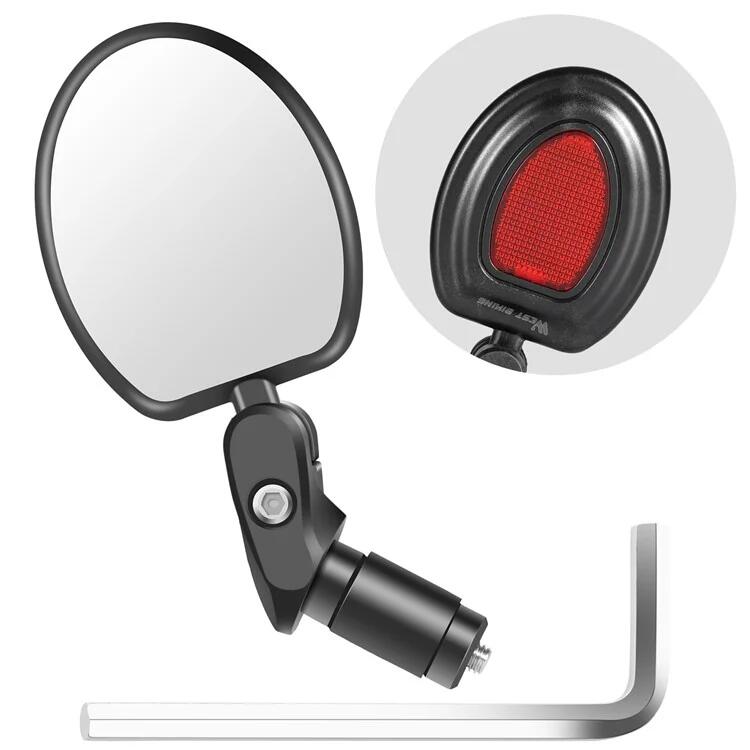 Rétroviseur de Vélo 360° Réglable Grand Angle Guidon Ovale 3/3