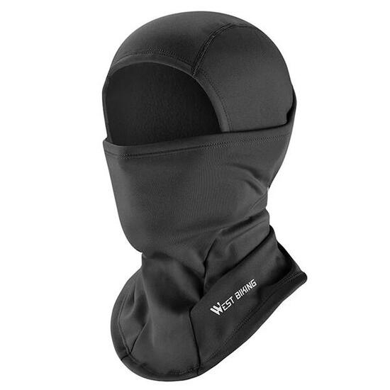 Cagoule Visage Complet Protection Chaude Noir