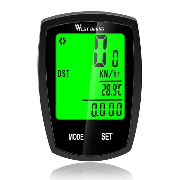 Compteur de Vélo Numérique LED Vitesse Chronomètre
