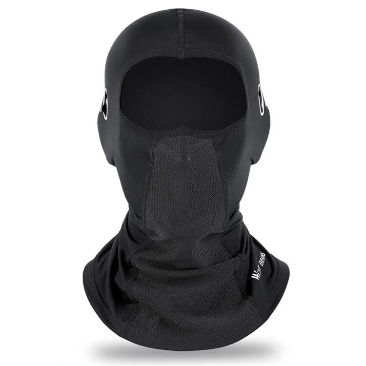 WEST BIKING Passamontagna estivo nero con protezione UV