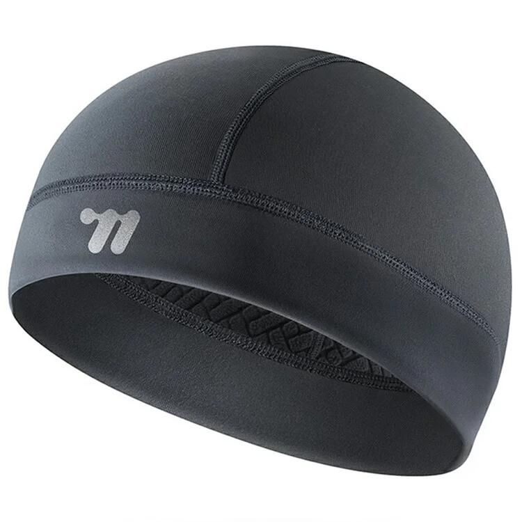 WEST BIKING Donkergrijze, warme fleece muts voor de winter