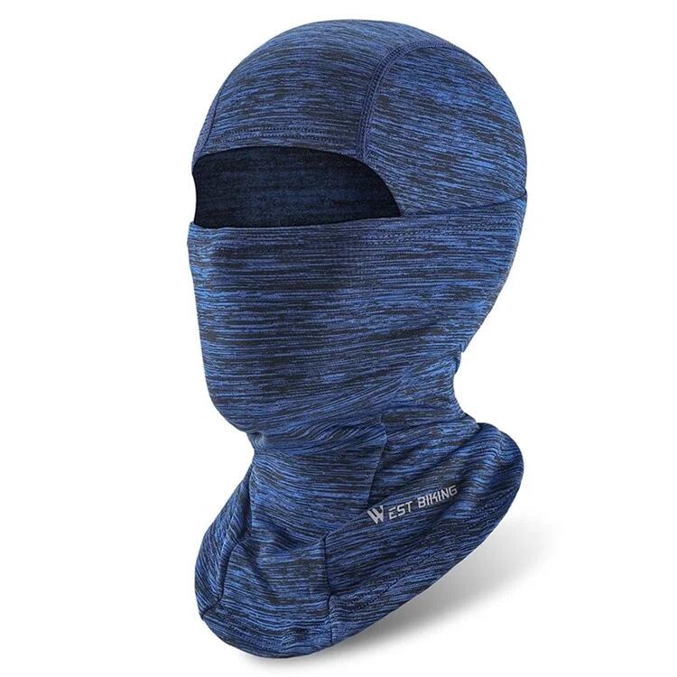 Full Face Balaclava Warm Protection Blue Stripes