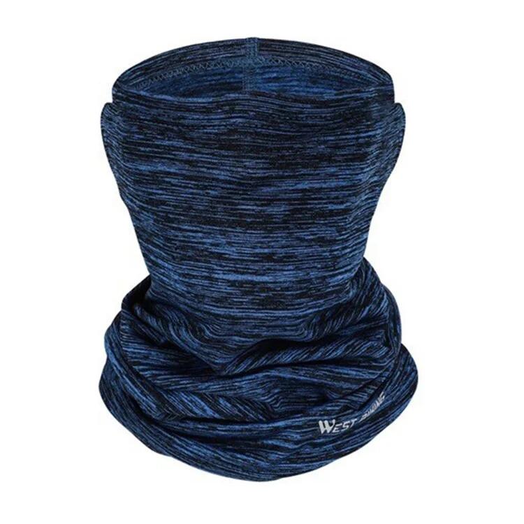 Balaclava de inverno quente, azul, em fleece