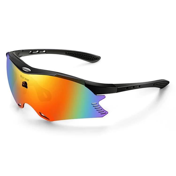 WEST BIKING Occhiali da sole con protezione UV400 e antivento
