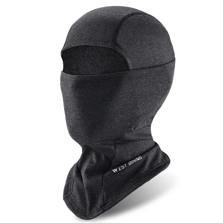 Balaclava quente para o rosto inteiro, preta ou cinza