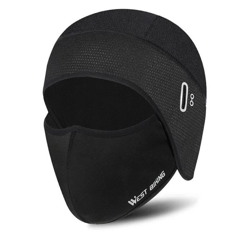 WEST BIKING Warme, winddichte fleece balaclava voor de winter