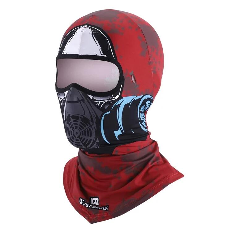 Écharpe Magique d'Été Anti UV Cachecou Soie Glacée Démon Rouge
