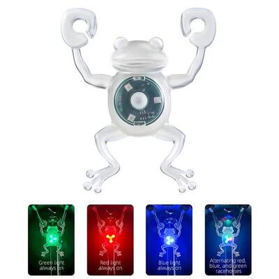 Waterdicht led-achterlicht voor fiets in de vorm van een kikker