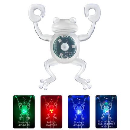 Wasserdichter LED-Rücklicht für Fahrräder in Froschform mit farbigem Licht