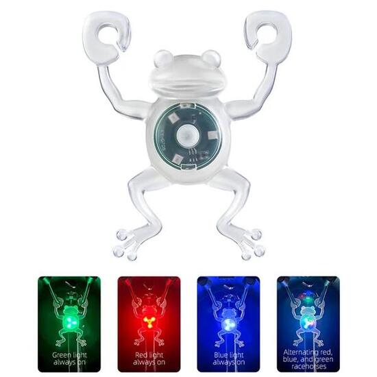 Wasserdichter LED-Rücklicht für Fahrräder in Froschform mit farbigem Licht