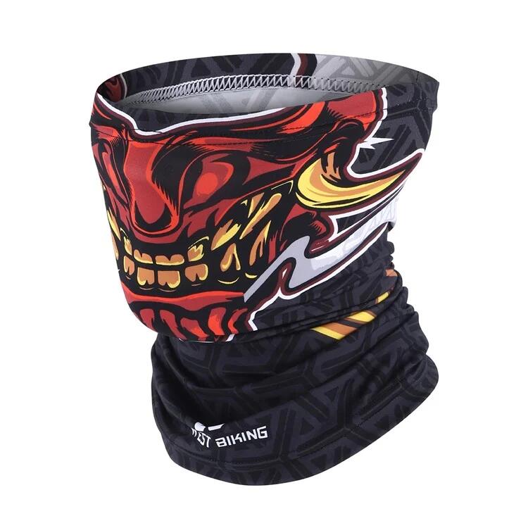 West Biking - Écharpe Magique D'Été Anti Uv Cachecou Soie Glacée Démon - Cagoule - Noir - Taille Unique - Decathlon