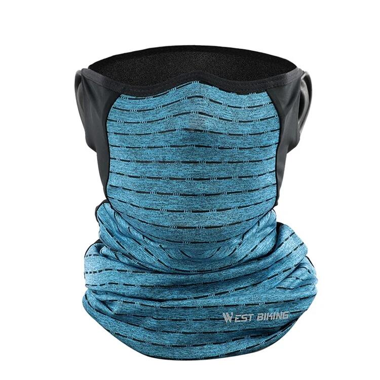 WEST BIKING Unisex blauer Schal aus Eisseide für Sonnenschutz