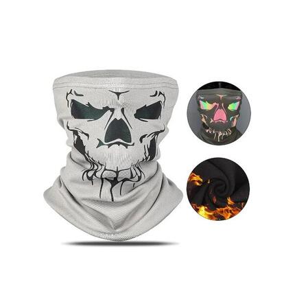 Reflektierender Halswärmer, Fleece, winddicht, Balaclava, grau