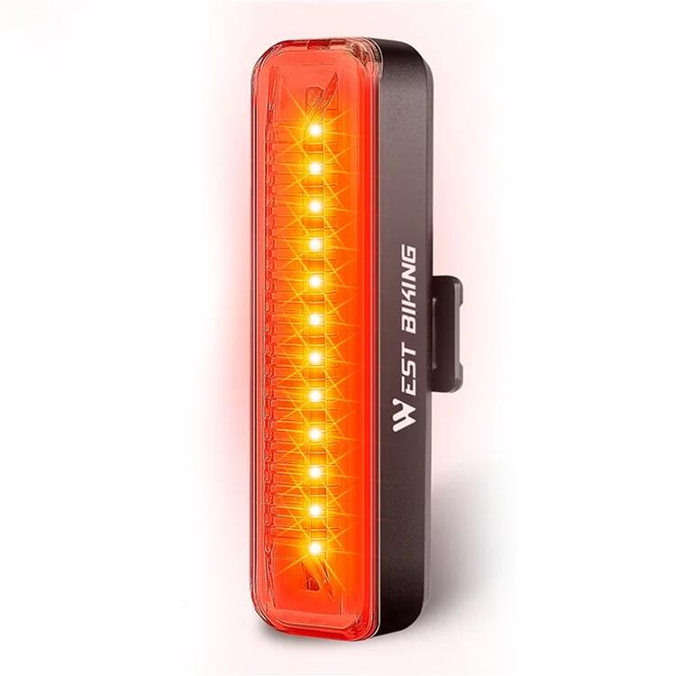 WEST BIKING Luce posteriore per bicicletta ricaricabile 400mAh LED