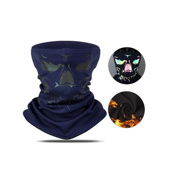 Cuello reflectante, polar, cortaviento, balaclava, azul