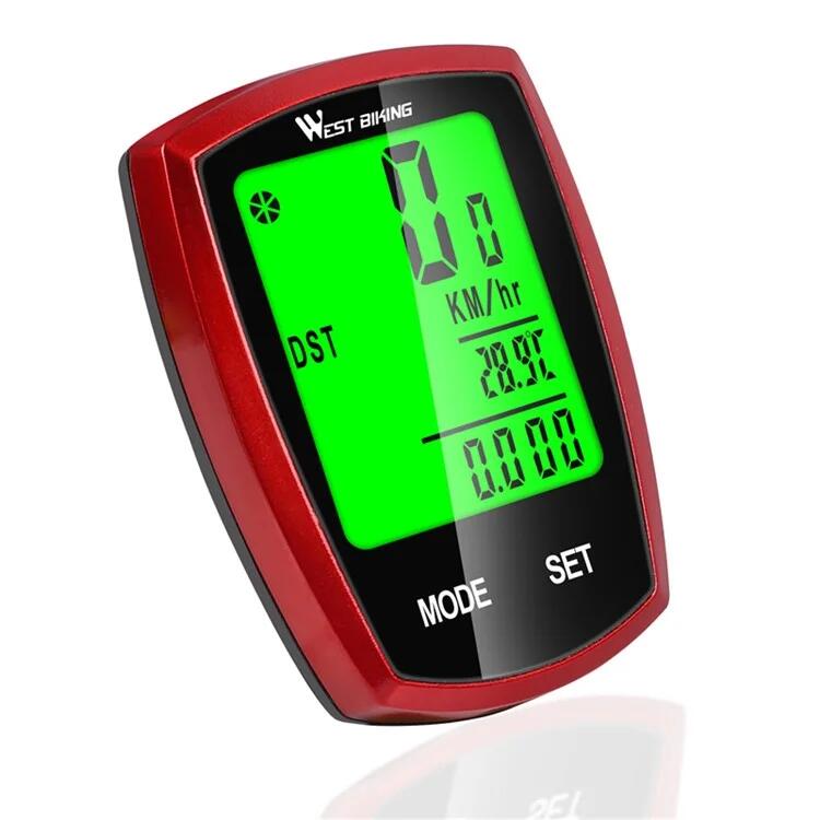WEST BIKING Velocimentro per bicicletta digitale LED con cronometro