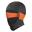 Bonnet d'Été en Soie Glacée Anti UV Cagoule Noir/Orange