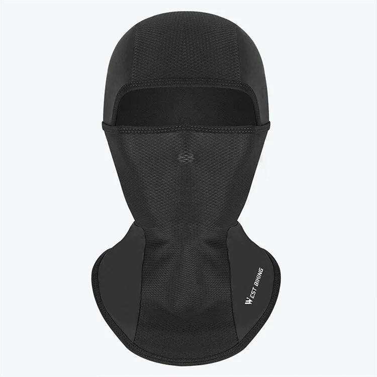Cachecou de de Pêche en Soie Glacée Anti UV Noir 4/5