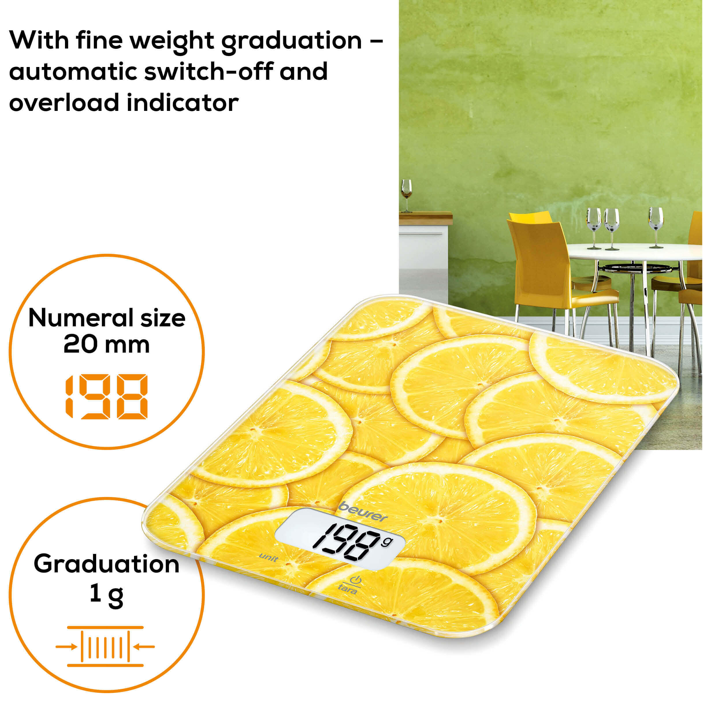 Balance de cuisine Beurer KS 19 lemon 3/6