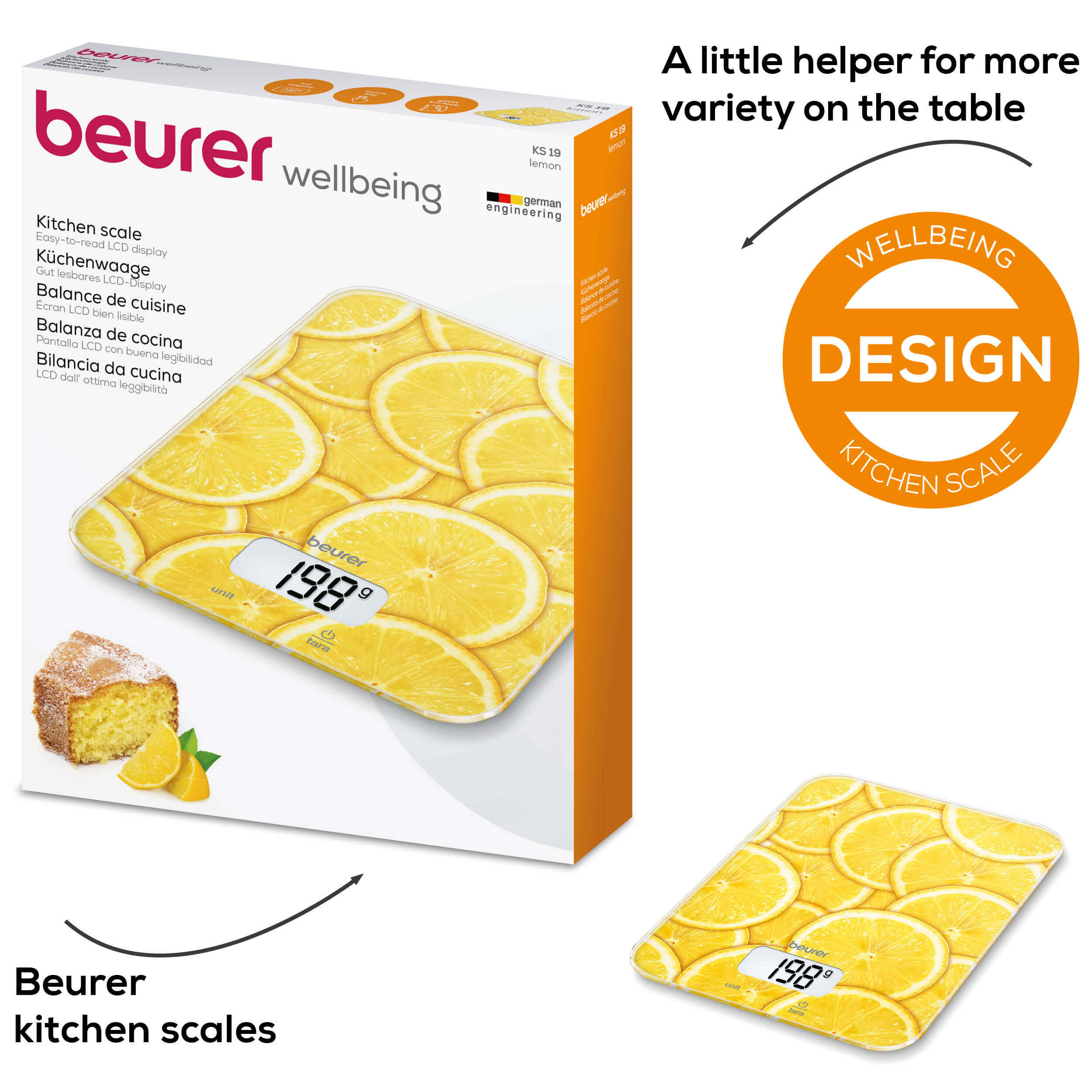 Balance de cuisine Beurer KS 19 lemon 5/6