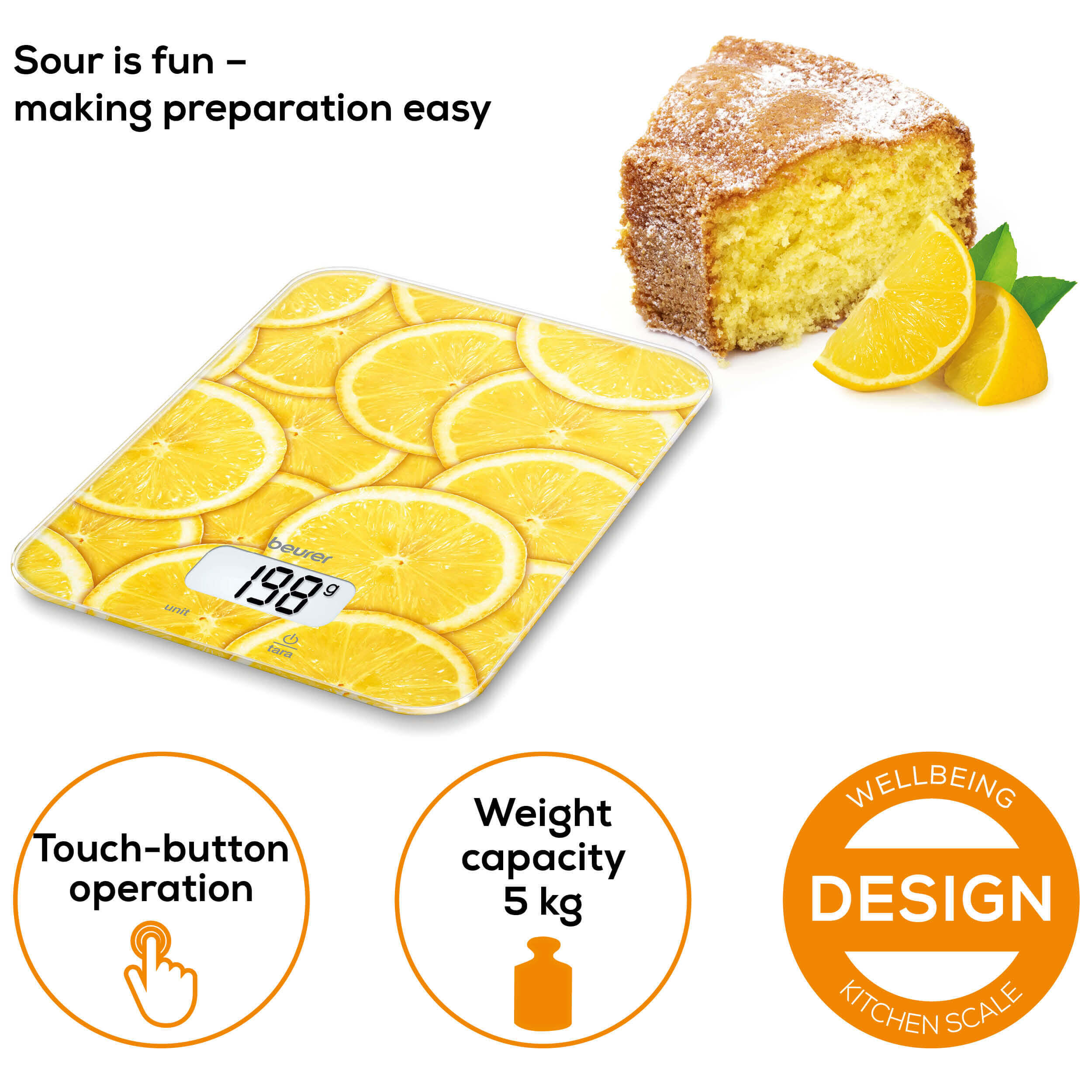 Balance de cuisine Beurer KS 19 lemon 6/6