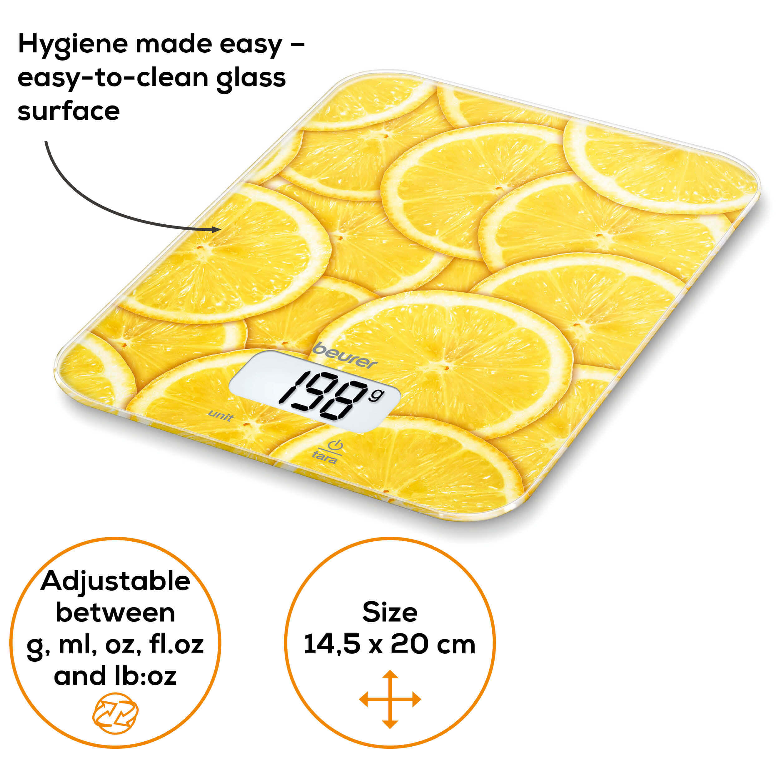 Balance de cuisine Beurer KS 19 lemon 4/6